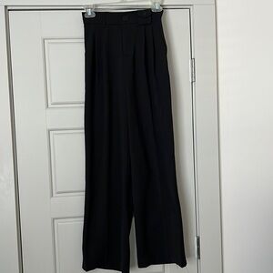 J. Ing high rise elastic waist black dressy work pants Sz S new